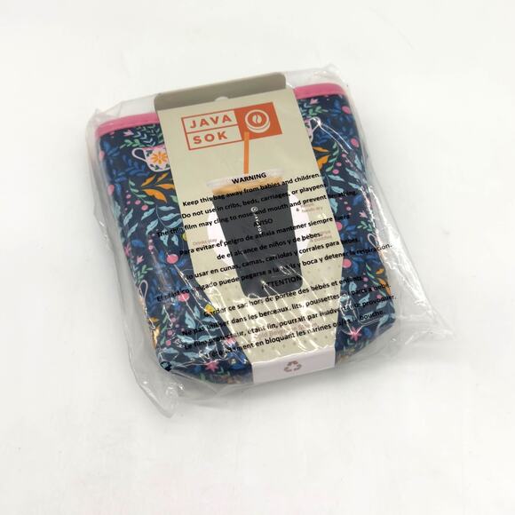 Sok-It Javasok Cold Cup Sleeve Medium Wild Flour NEW - Picture 2 of 3